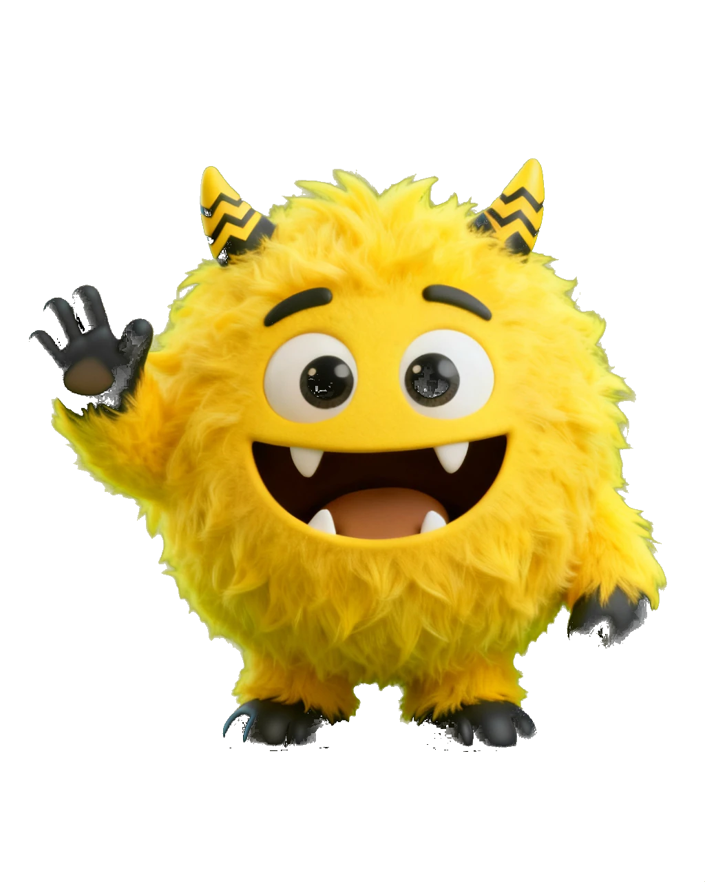 Zito, o mascote do z2lab, acenando